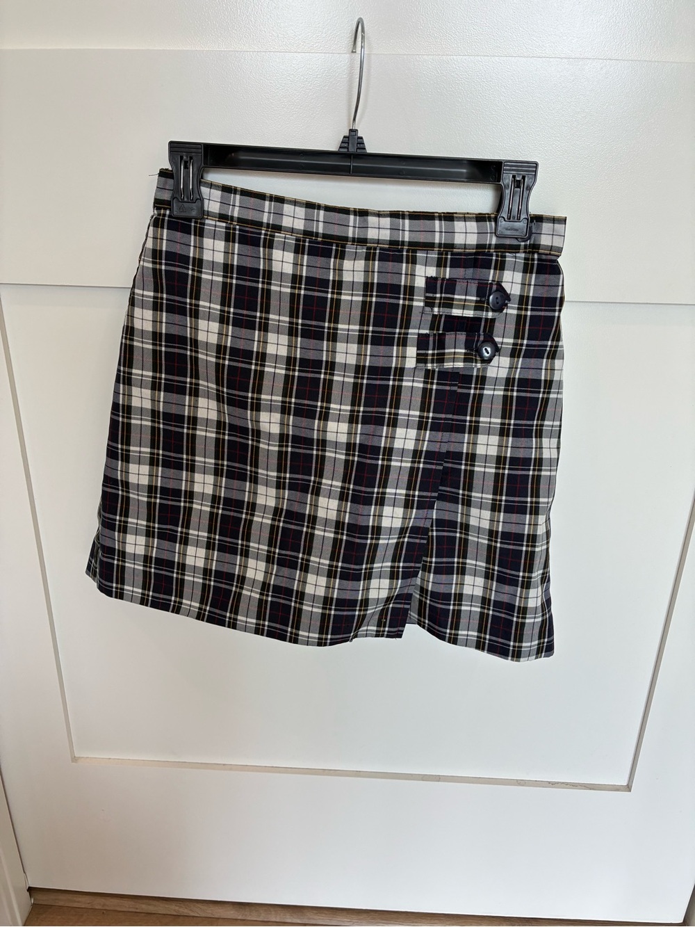 Dennis Uniform Marymount Plaid Double Tab Pleated Skort
